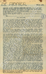 Eerste pagina voorbeeld