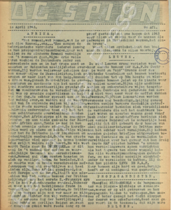 Eerste pagina voorbeeld