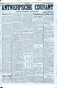 Eerste pagina voorbeeld