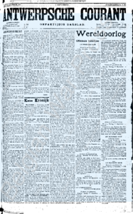 Eerste pagina voorbeeld