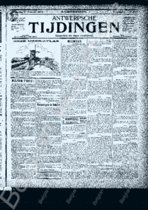 Eerste pagina voorbeeld