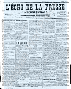 Eerste pagina voorbeeld