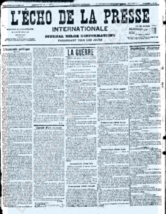 Eerste pagina voorbeeld