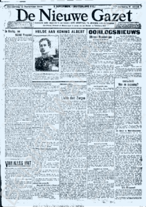 Eerste pagina voorbeeld