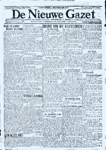 Eerste pagina voorbeeld