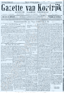 Eerste pagina voorbeeld